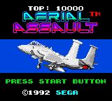 Aerial Assault Title Screen